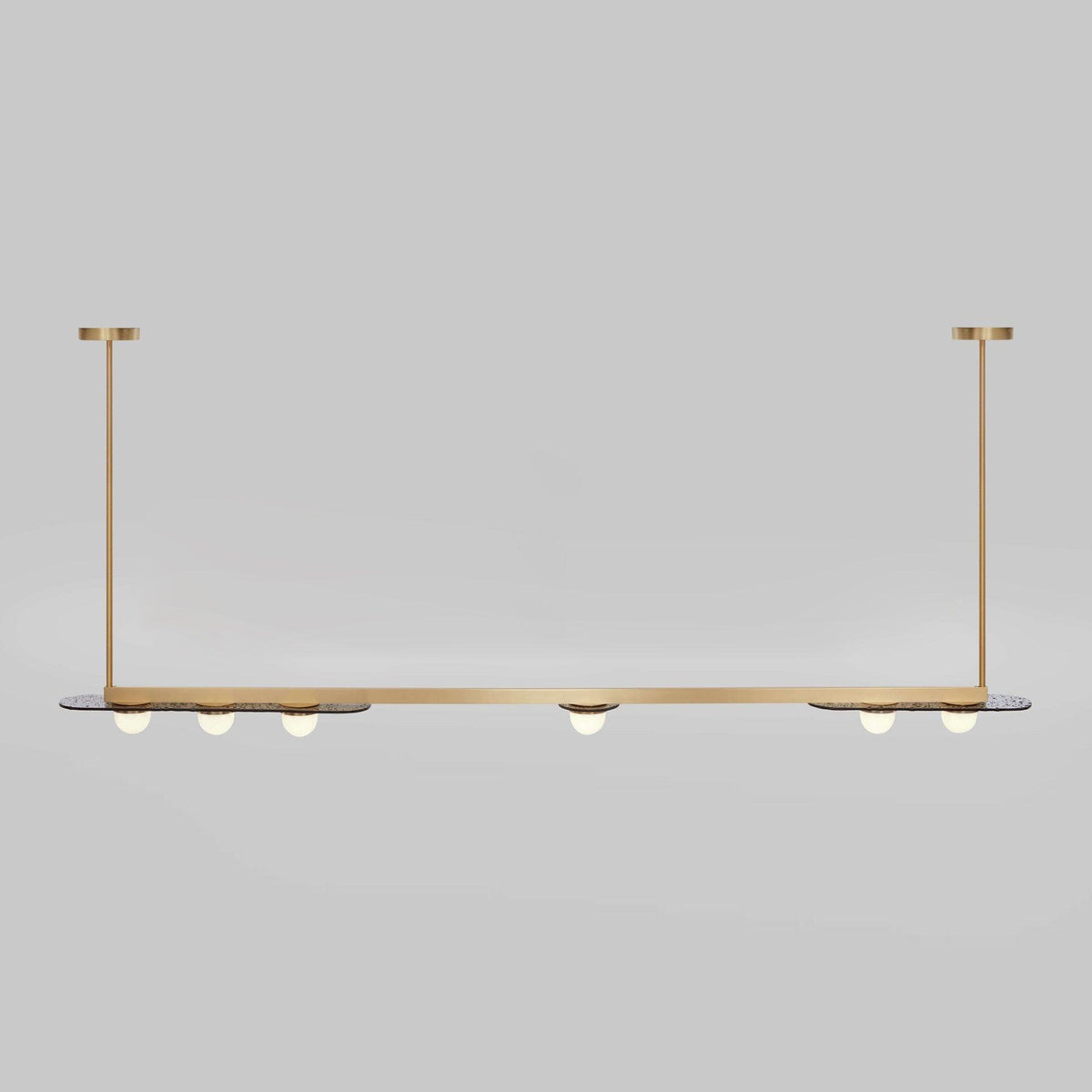 Solerelle Kronleuchter LED Linear Goldrahmen