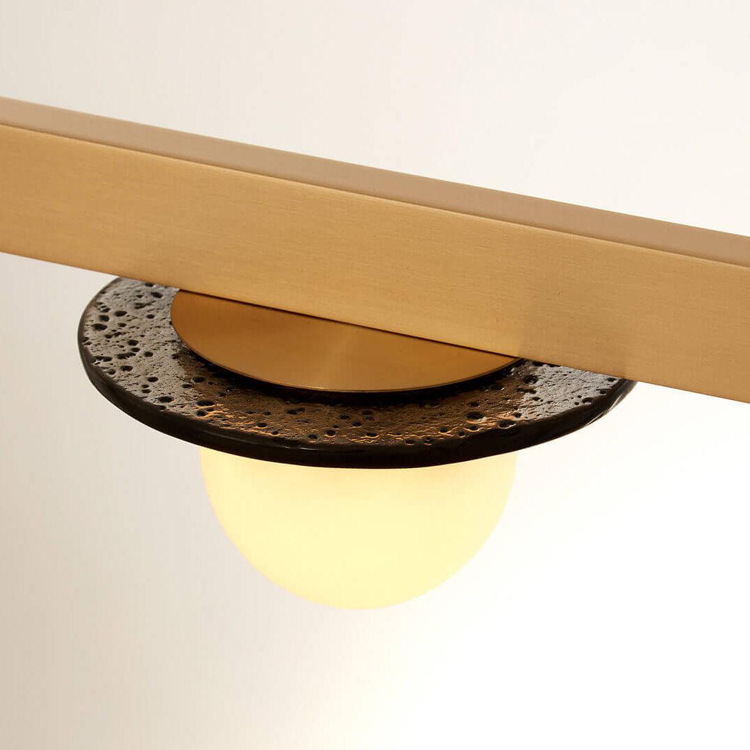 Solerelle Kronleuchter LED Linear Goldrahmen