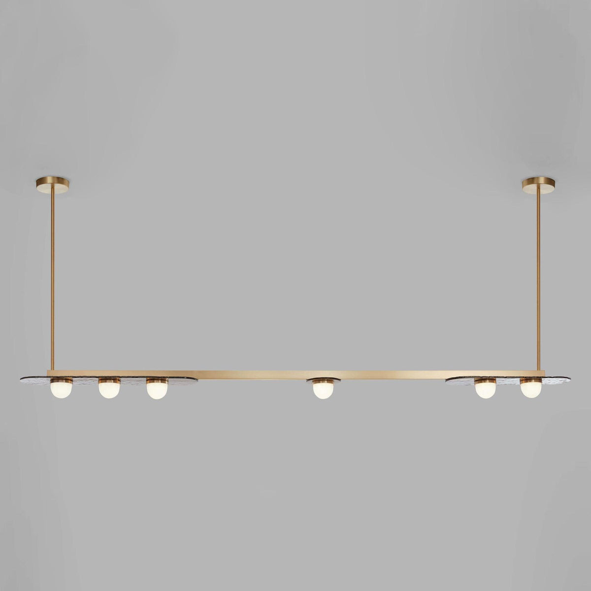 Solerelle Kronleuchter LED Linear Goldrahmen