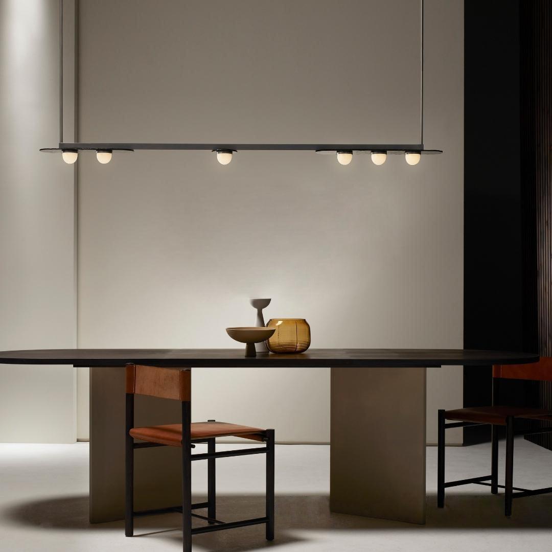 Solerelle Kronleuchter LED Linear Goldrahmen
