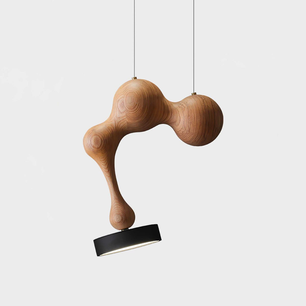 Drovia rustike Pendelleuchte aus Holz