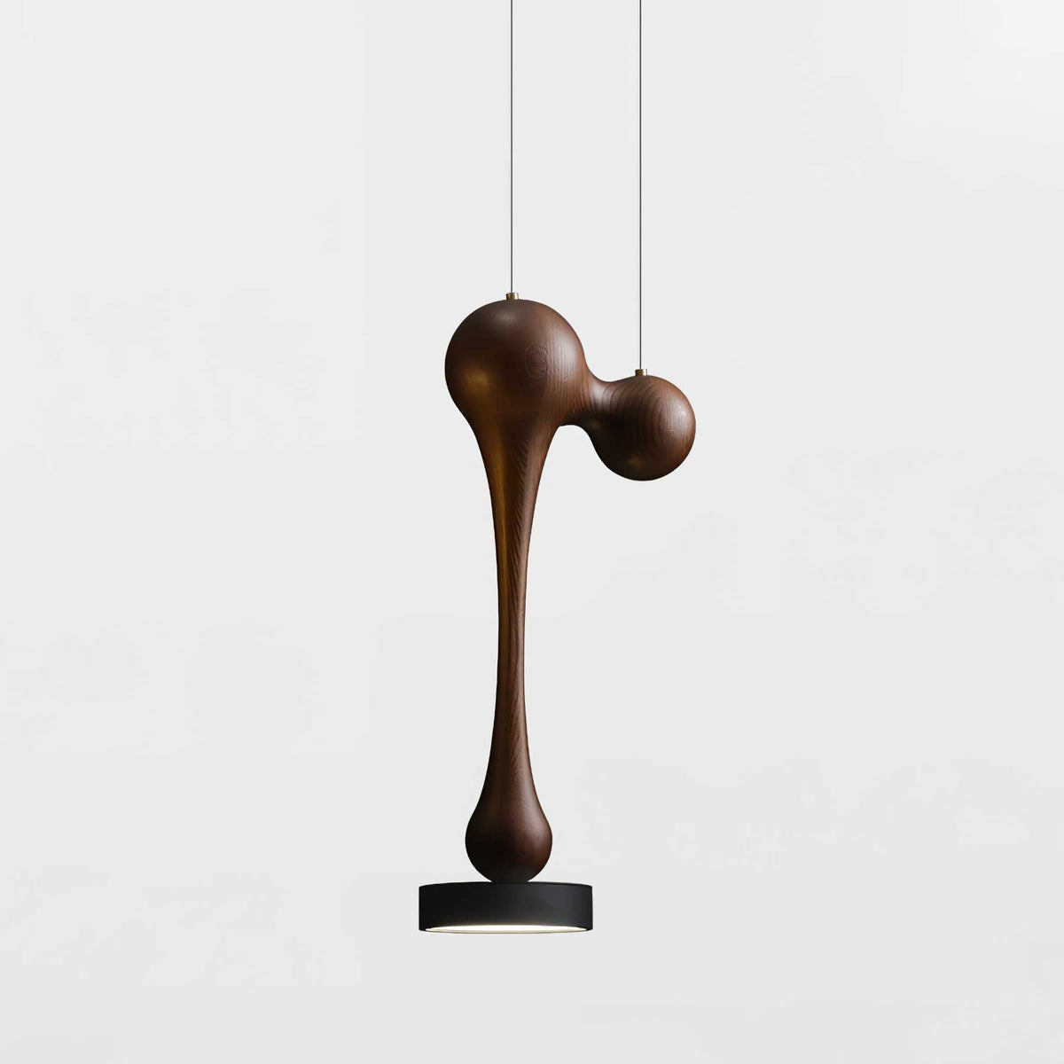 Drovia rustike Pendelleuchte aus Holz