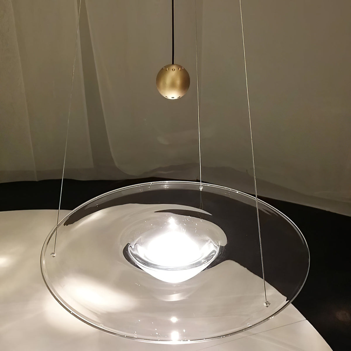 Aurivine Messing minimalistische Pendelleuchte