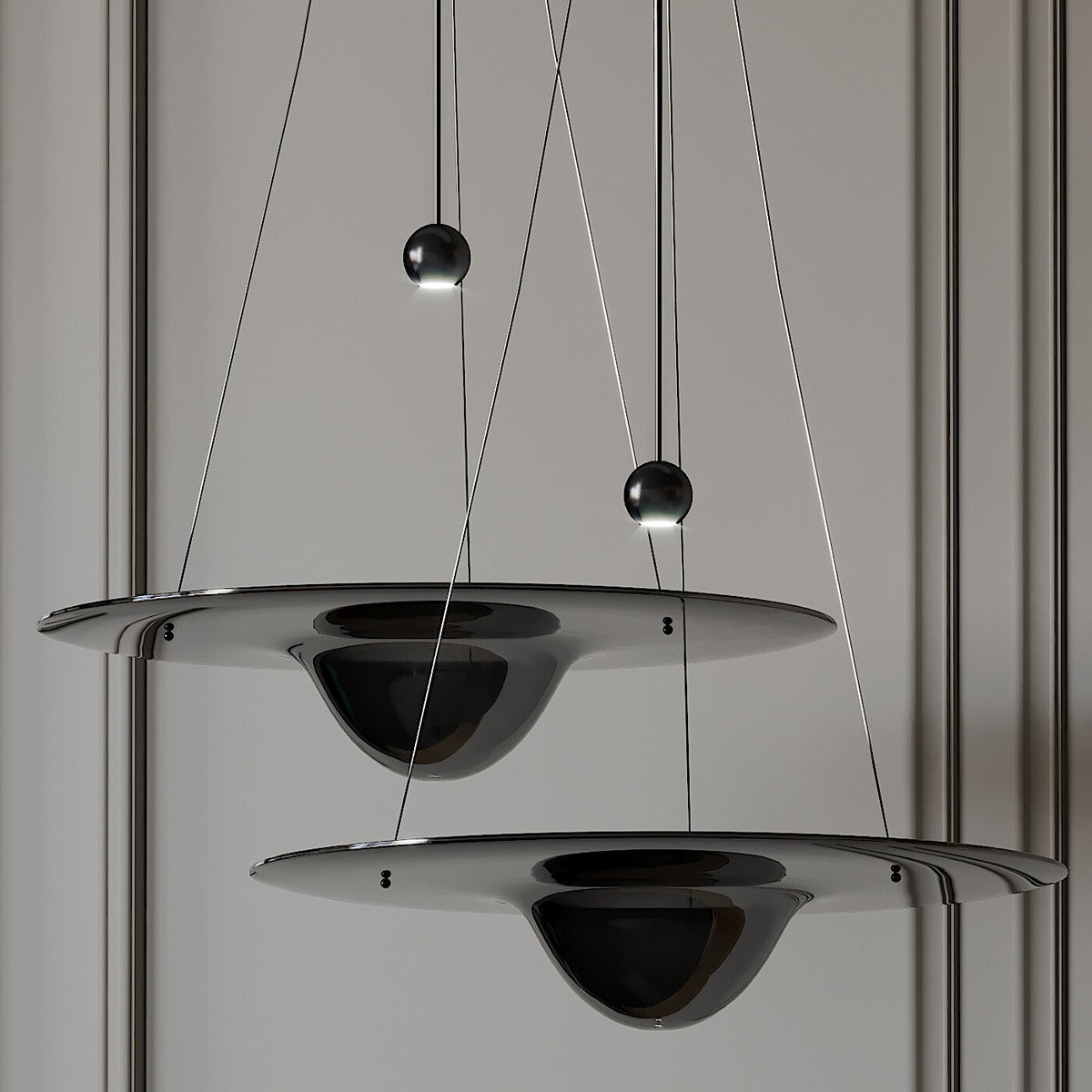 Aurivine Messing minimalistische Pendelleuchte
