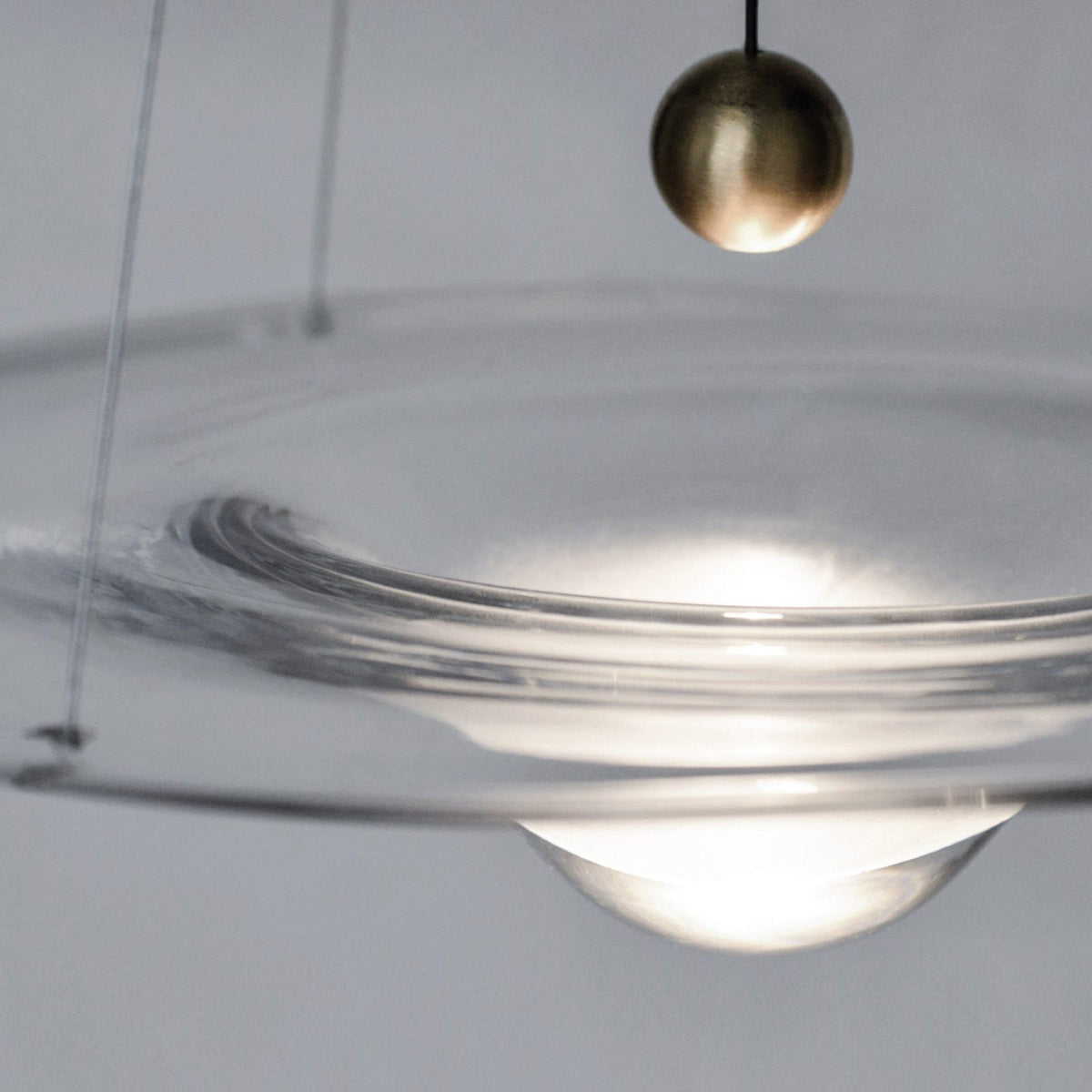 Aurivine Messing minimalistische Pendelleuchte