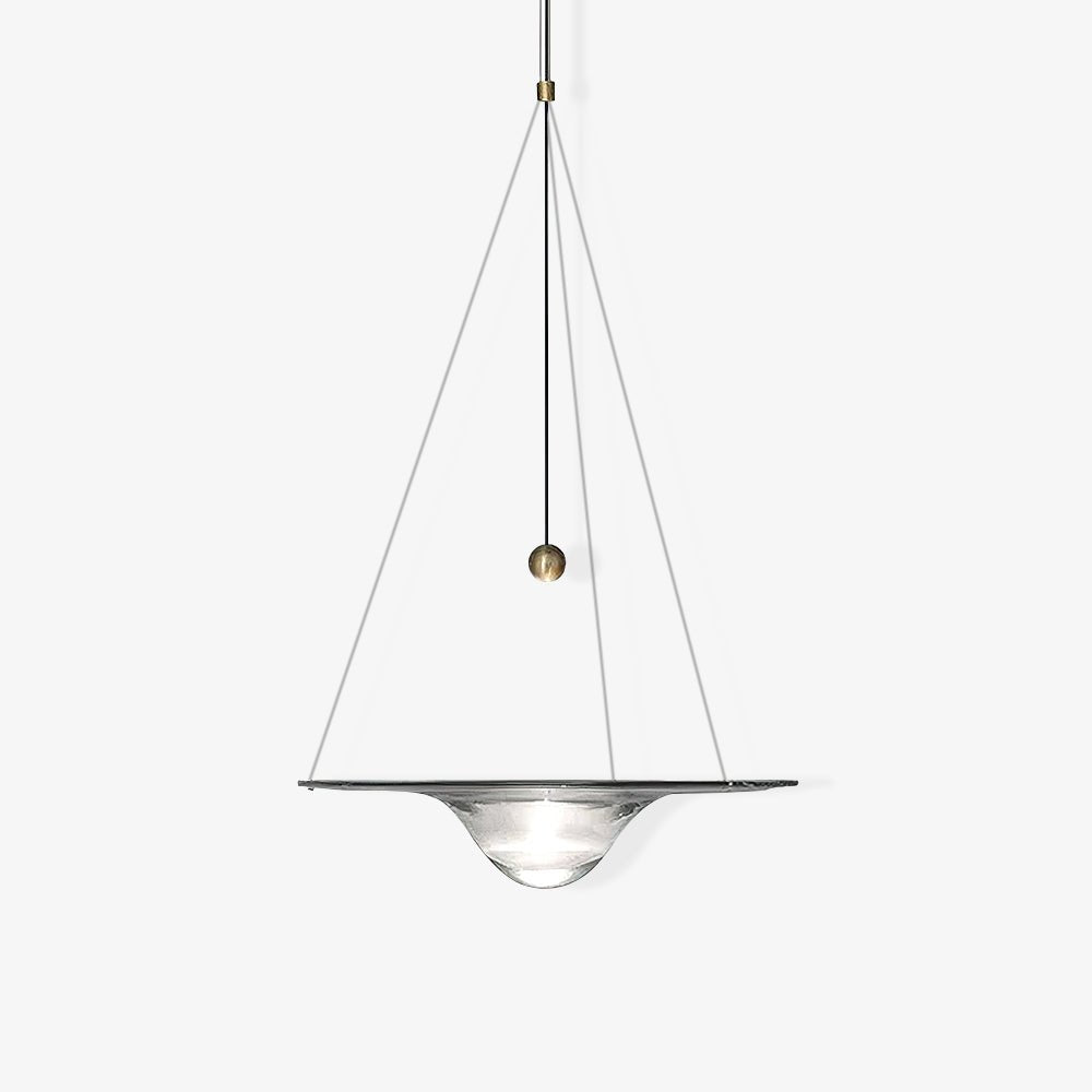 Aurivine Messing minimalistische Pendelleuchte