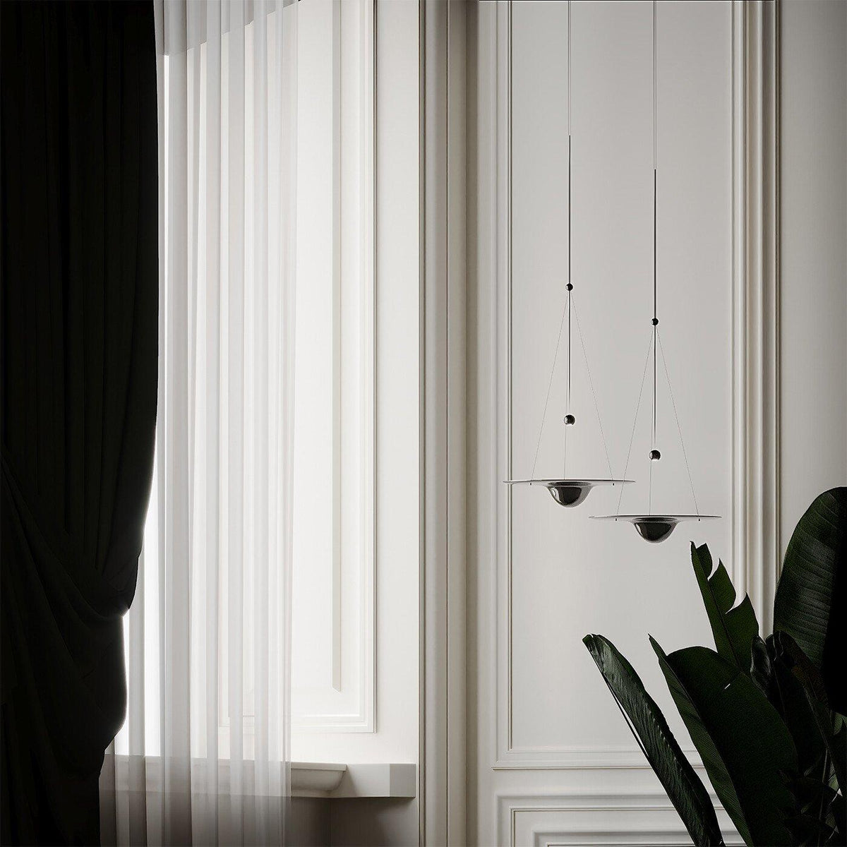 Aurivine Messing minimalistische Pendelleuchte