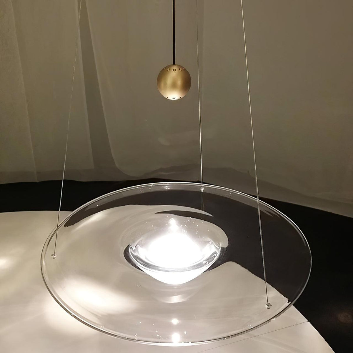 Aurivine Messing minimalistische Pendelleuchte