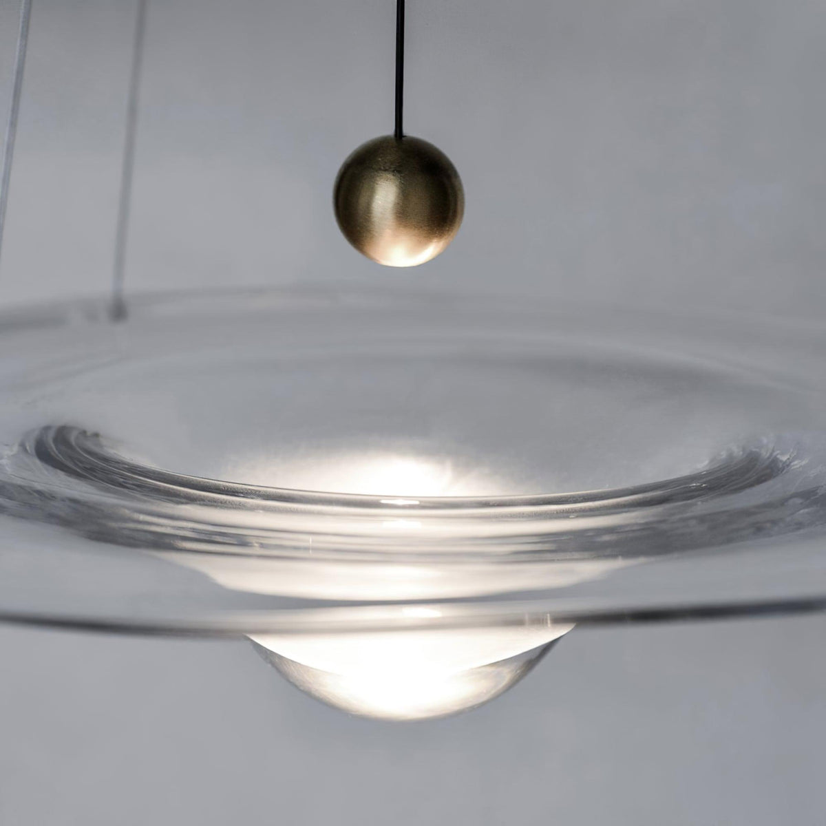 Aurivine Messing minimalistische Pendelleuchte
