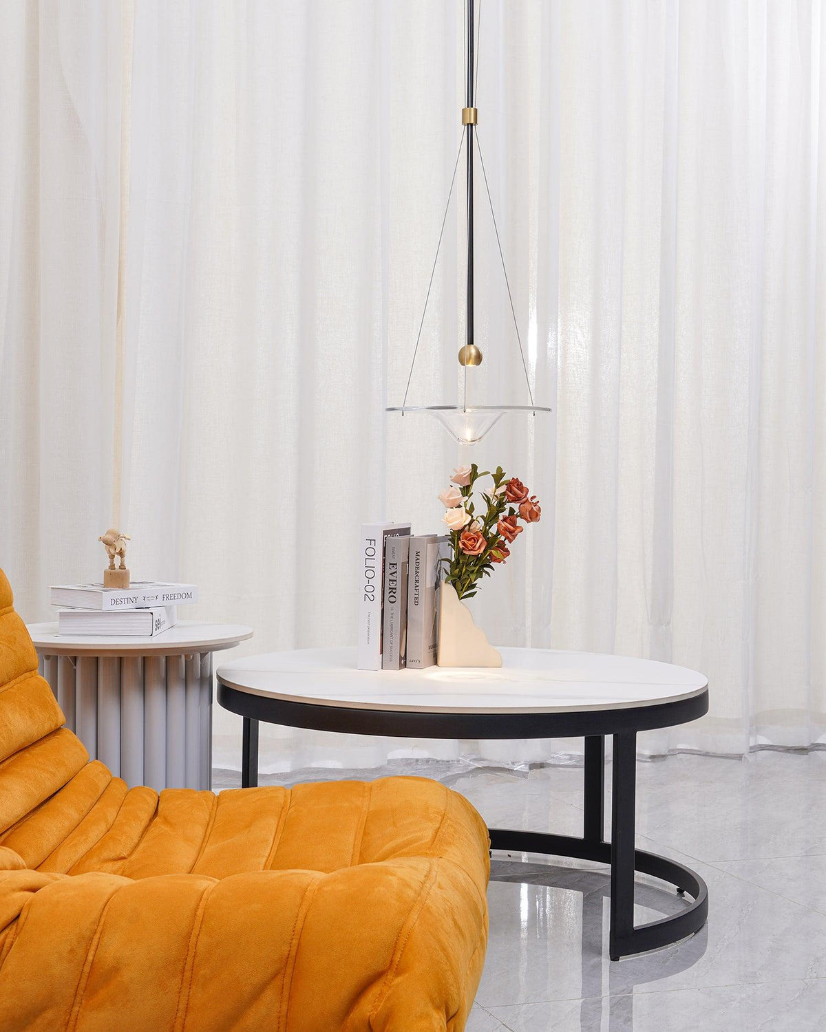 Aurivine Messing minimalistische Pendelleuchte