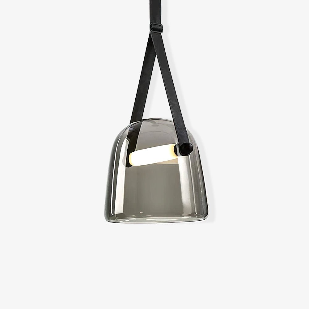 Averisce Pendelleuchte aus Leder im Industrie-Stil