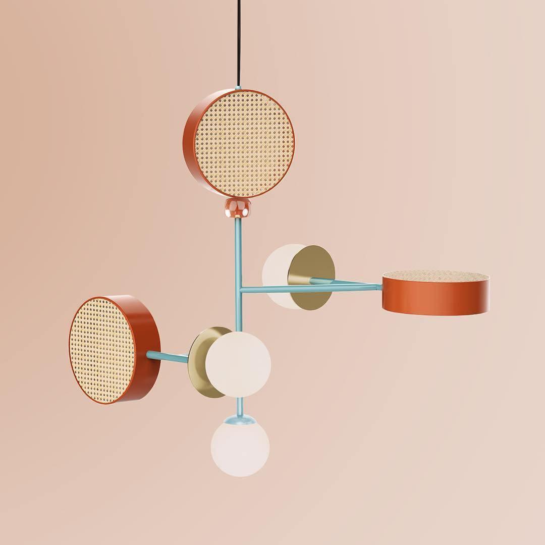 Daxl Vintage-Glas-Pendelleuchte