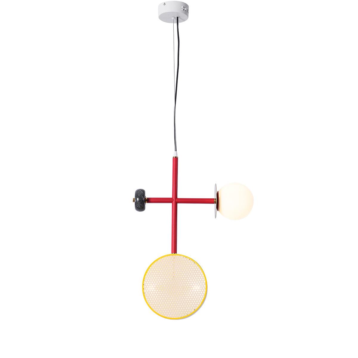 Daxl Vintage-Glas-Pendelleuchte