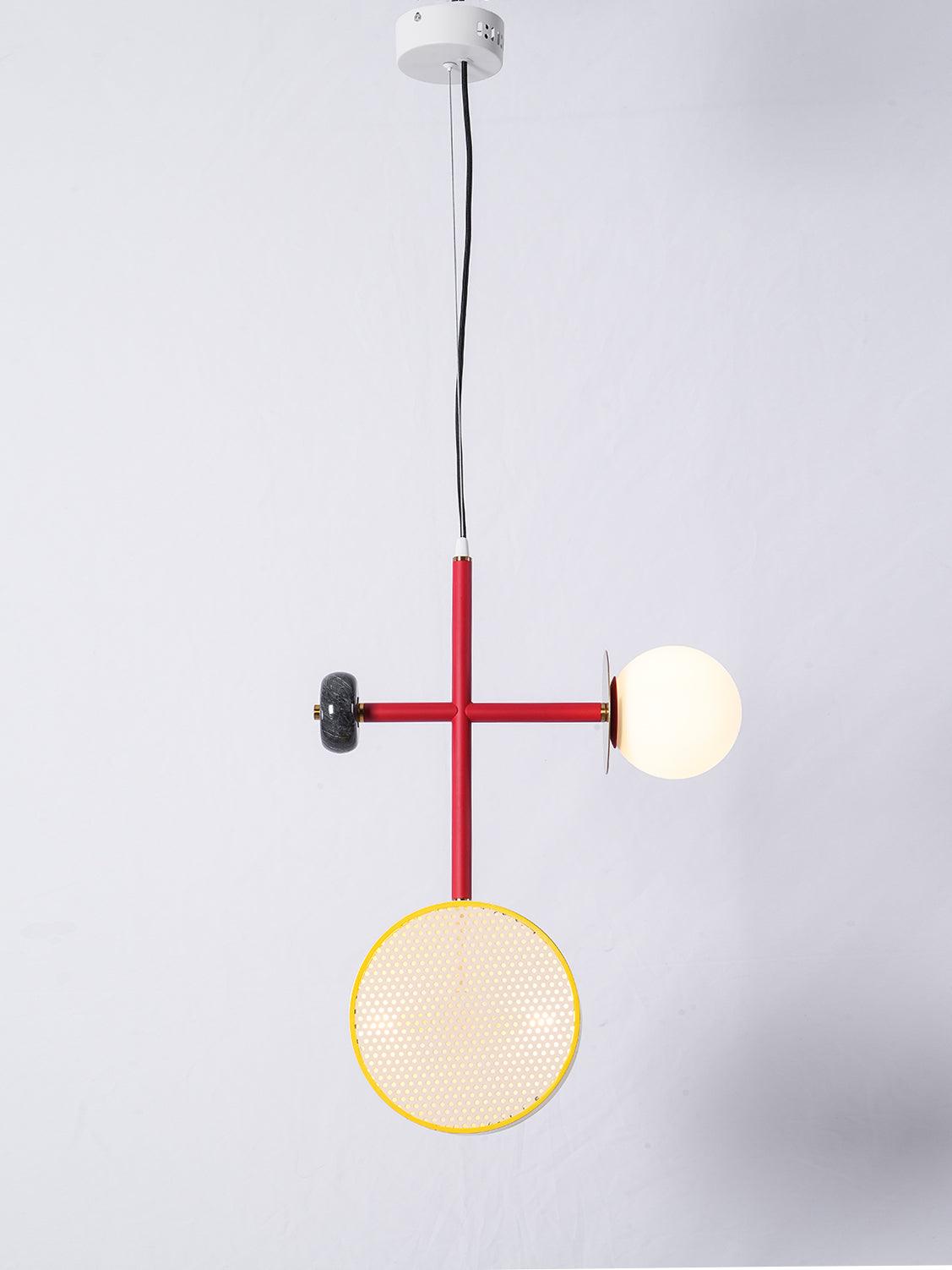Daxl Vintage-Glas-Pendelleuchte