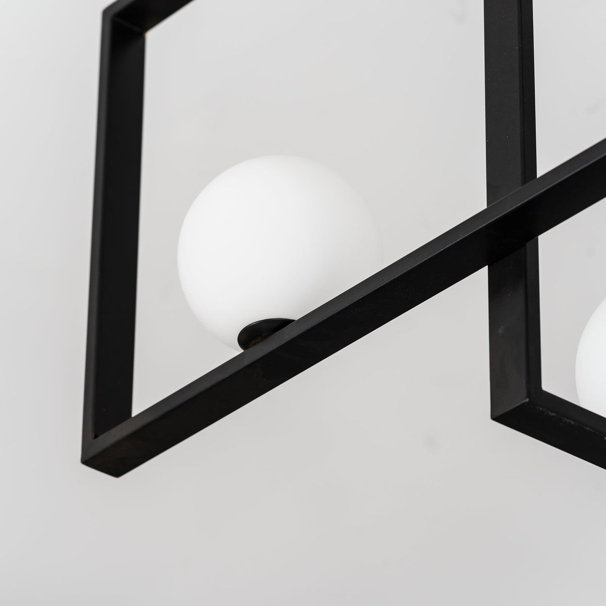 Veliiel Kronleuchter Mondrian aus Glas in Messing mit geometrischem Design