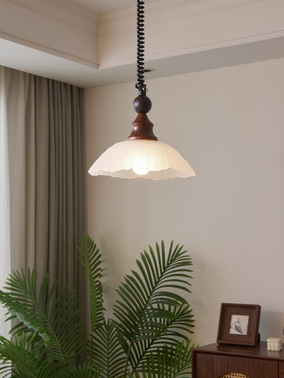 Nydoreth Elegance Vintage Art Pendelleuchte aus Holz