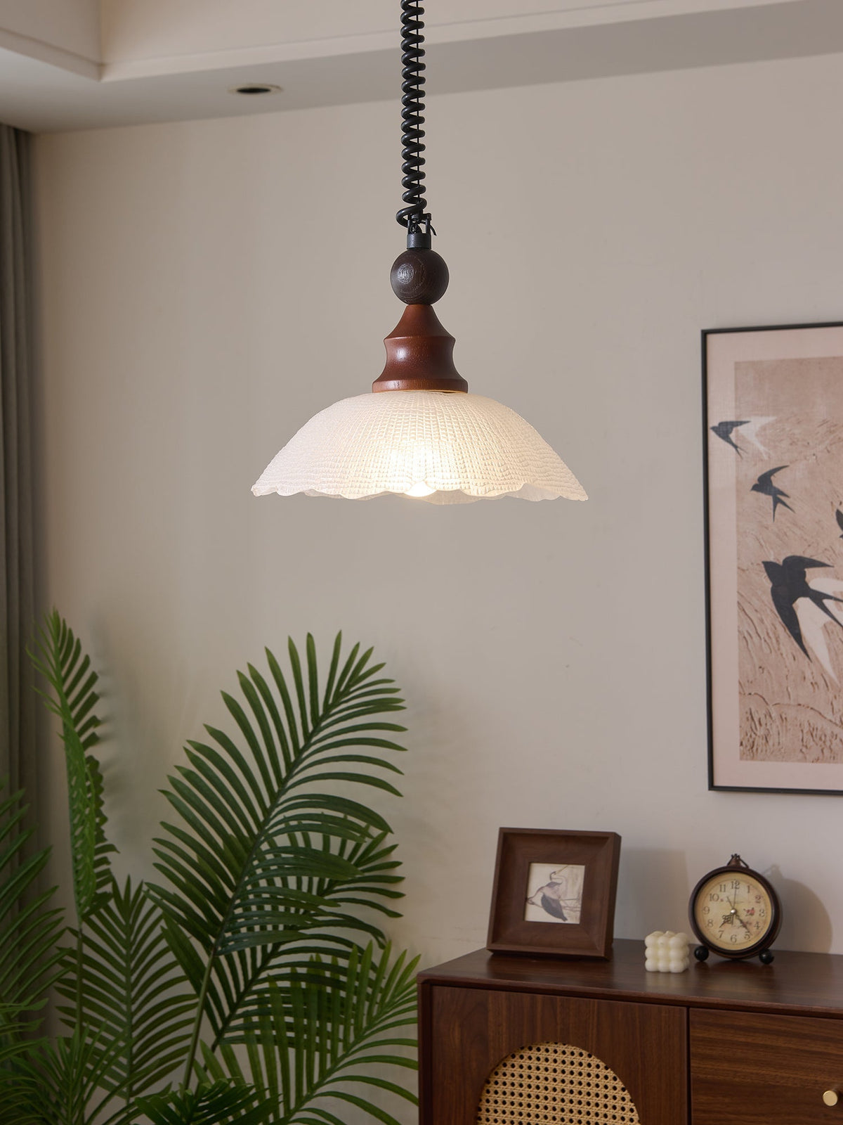 Nydoreth Elegance Vintage Art Pendelleuchte aus Holz