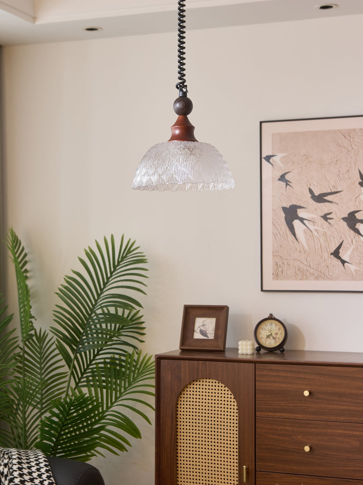 Nydoreth Elegance Vintage Art Pendelleuchte aus Holz