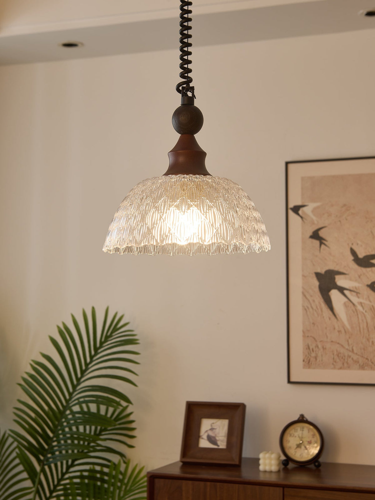 Nydoreth Elegance Vintage Art Pendelleuchte aus Holz