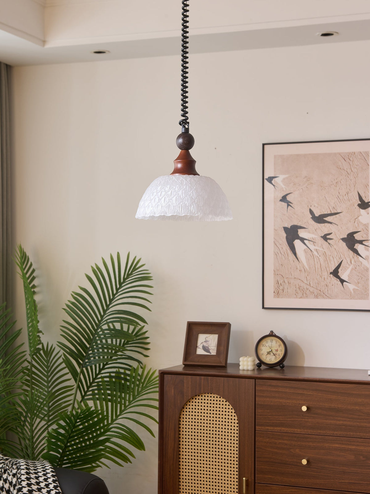 Nydoreth Elegance Vintage Art Pendelleuchte aus Holz