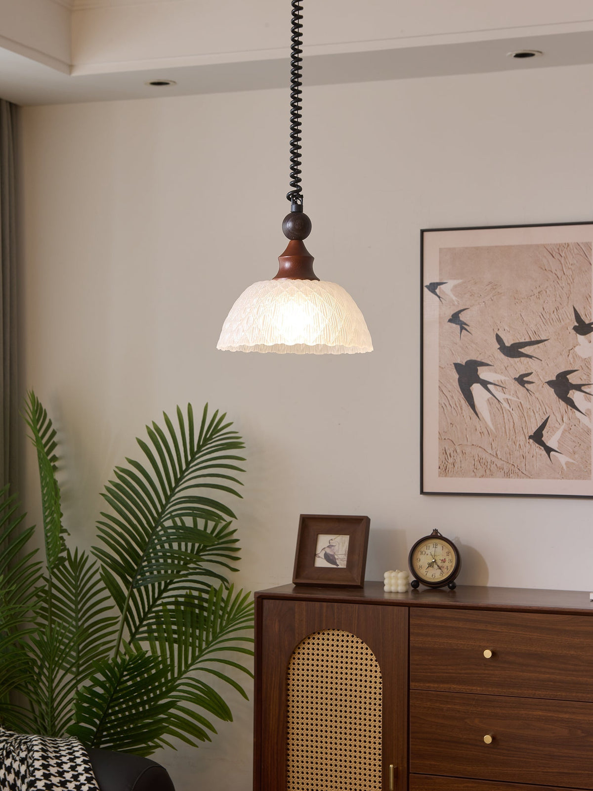 Nydoreth Elegance Vintage Art Pendelleuchte aus Holz