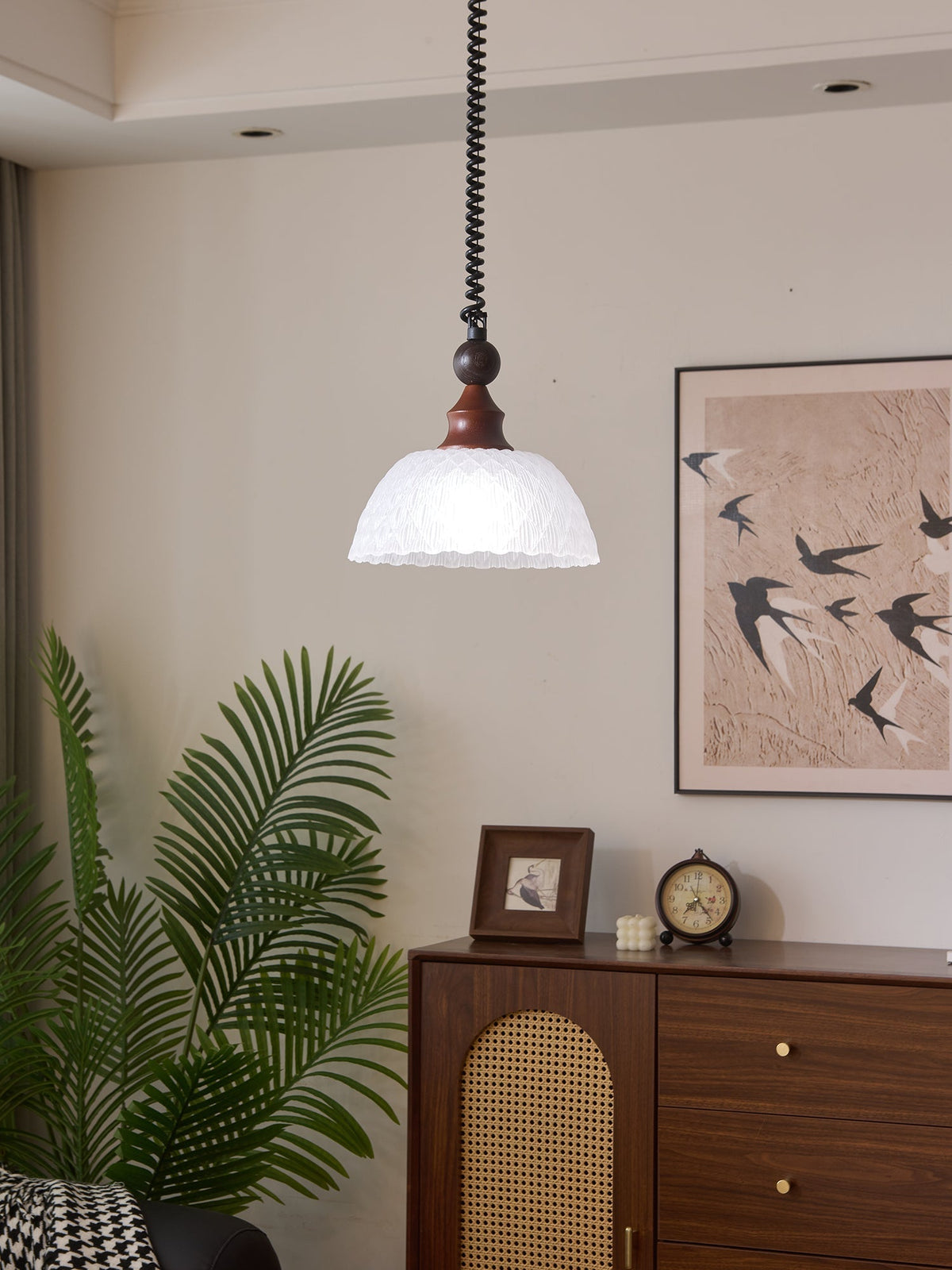 Nydoreth Elegance Vintage Art Pendelleuchte aus Holz