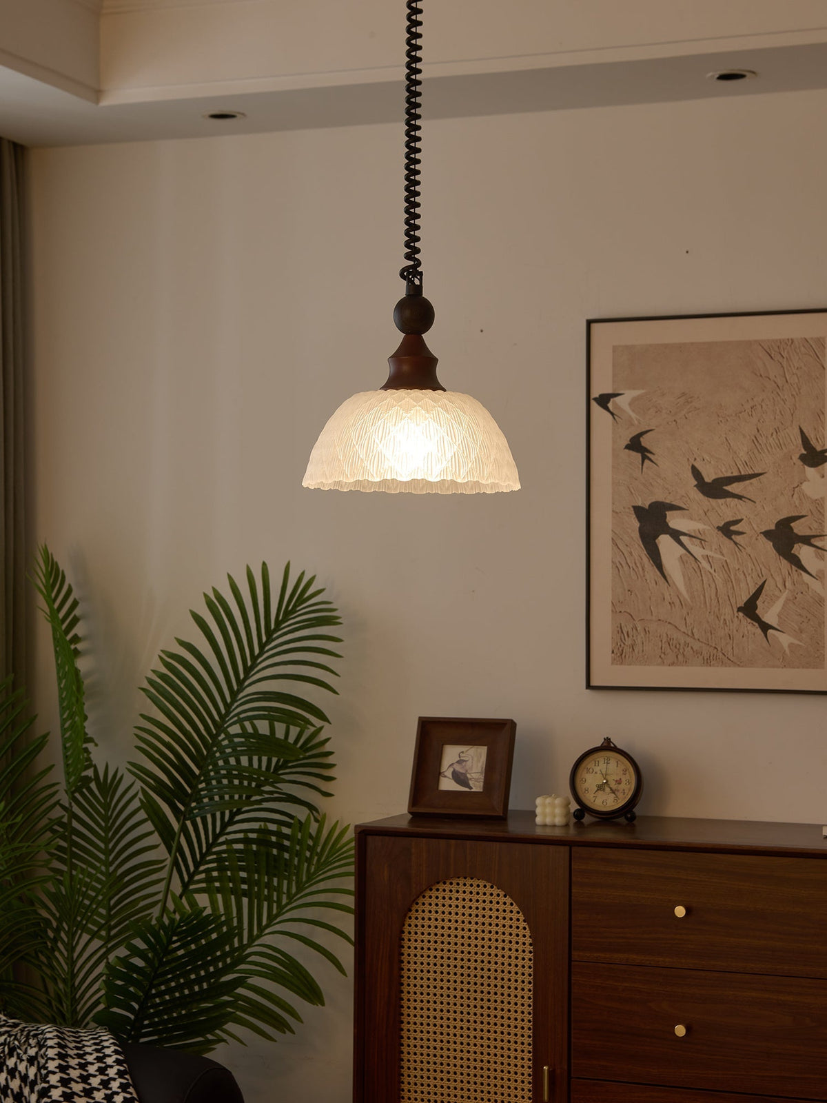 Nydoreth Elegance Vintage Art Pendelleuchte aus Holz