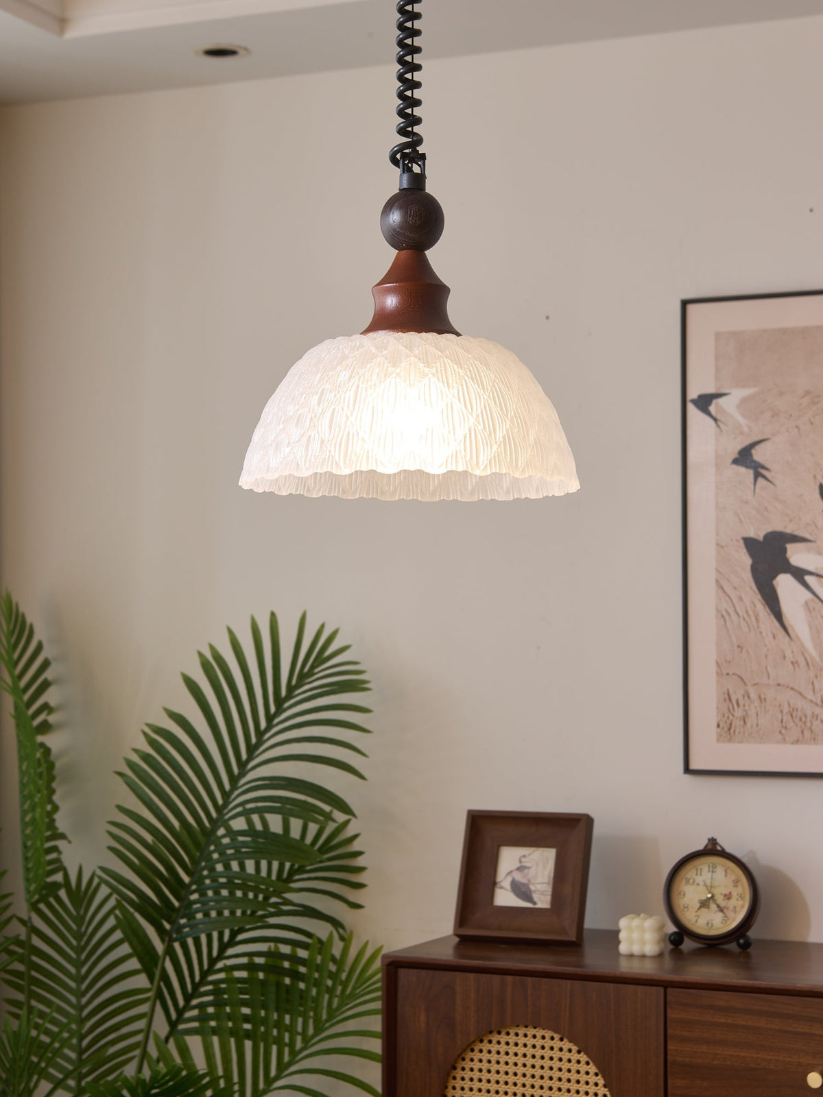 Nydoreth Elegance Vintage Art Pendelleuchte aus Holz