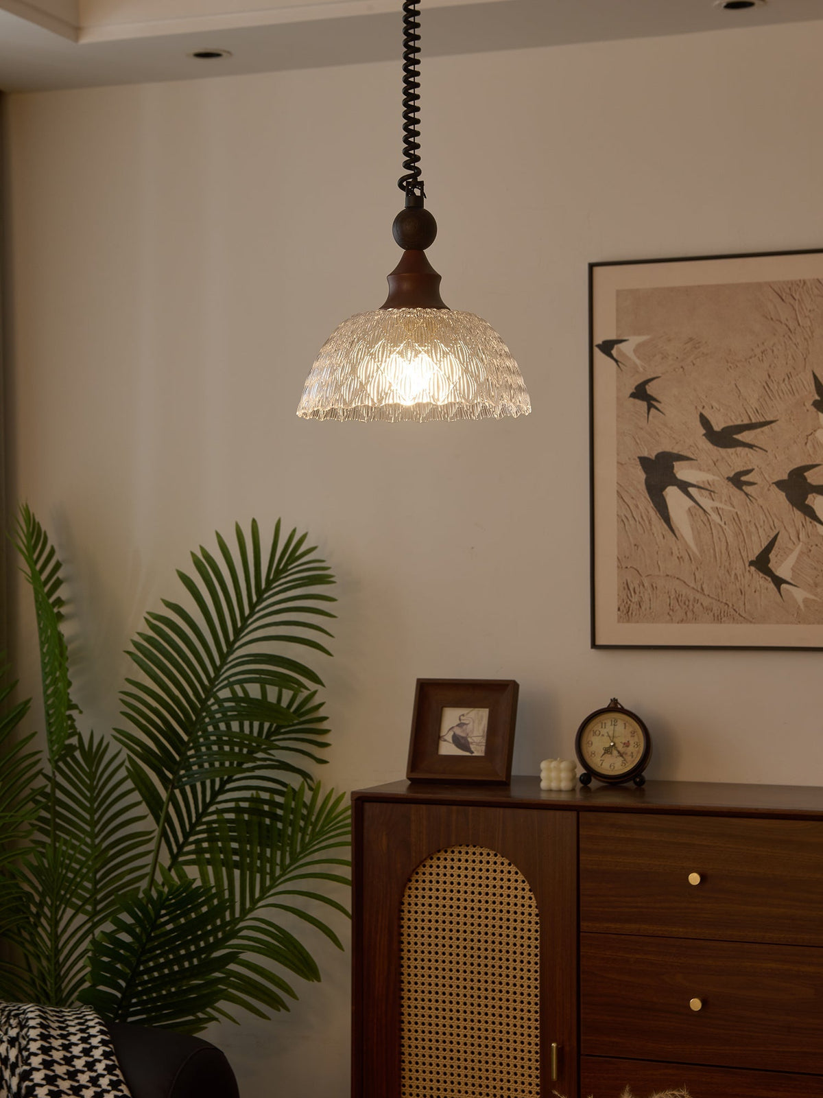 Nydoreth Elegance Vintage Art Pendelleuchte aus Holz