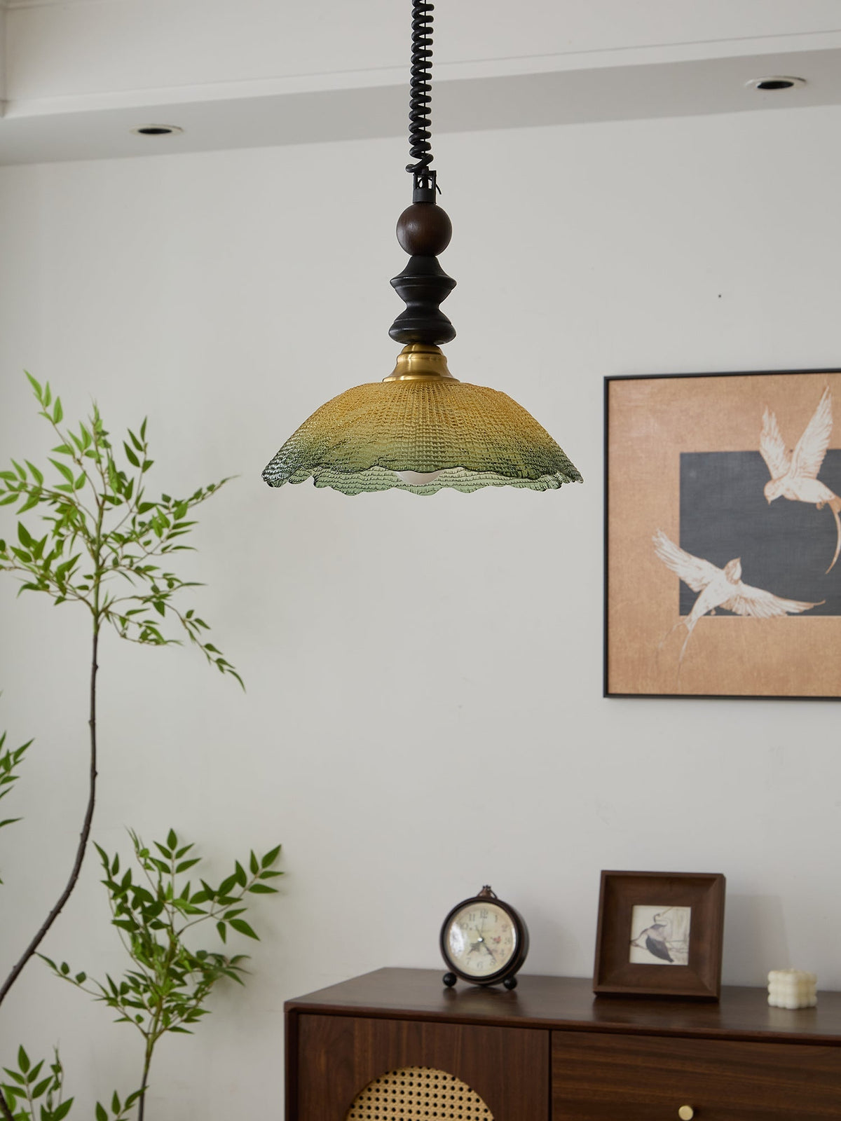 Nydoreth Elegance Vintage Art Pendelleuchte aus Holz
