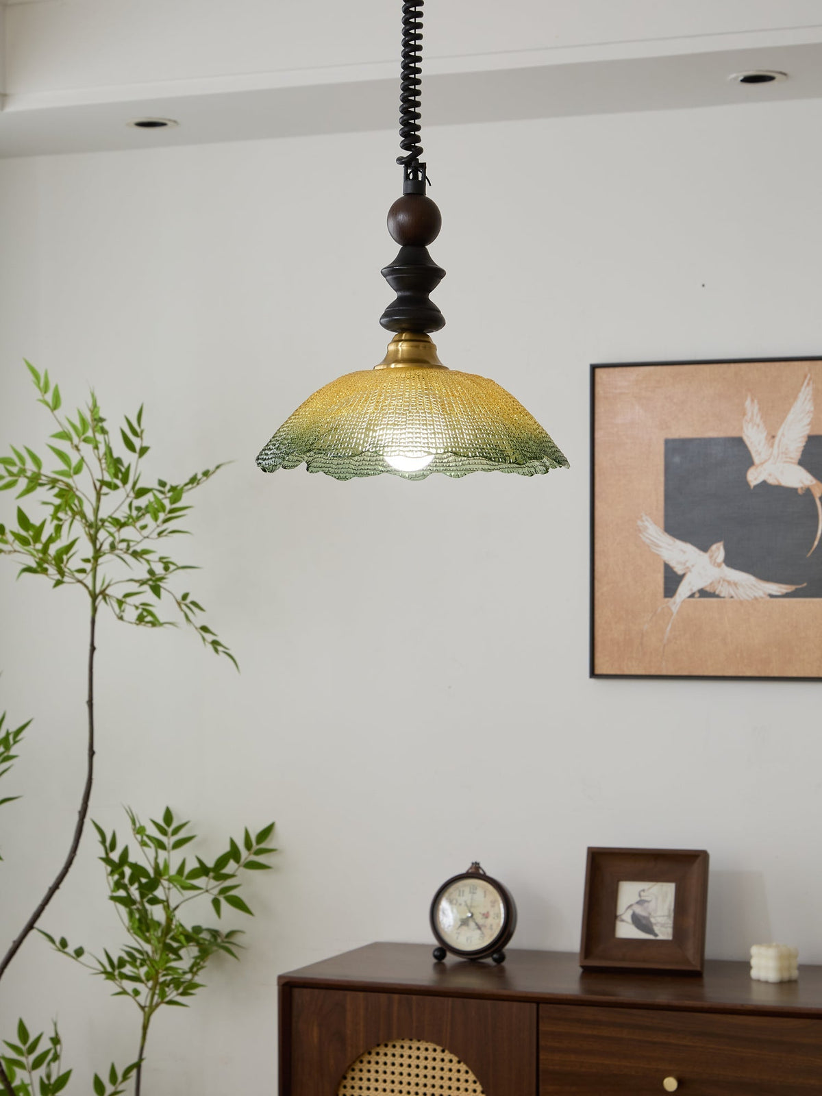 Nydoreth Elegance Vintage Art Pendelleuchte aus Holz