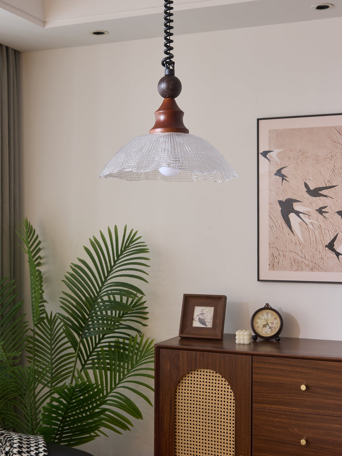 Nydoreth Elegance Vintage Art Pendelleuchte aus Holz
