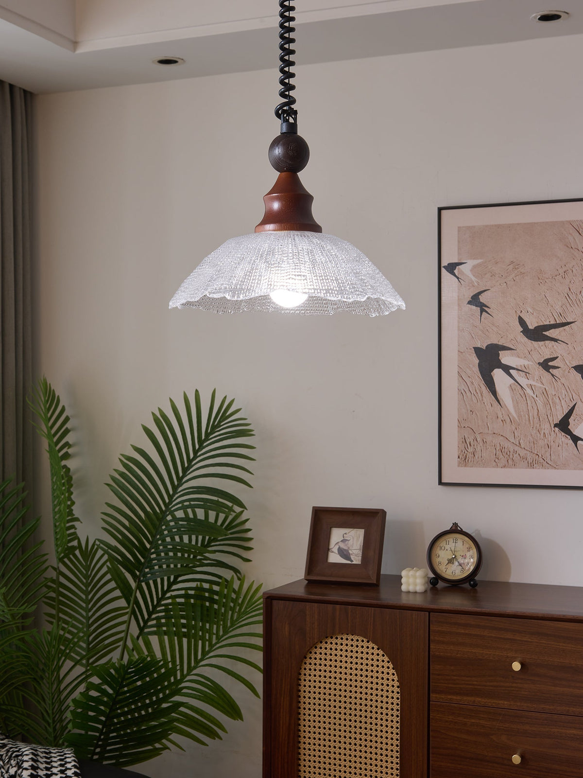 Nydoreth Elegance Vintage Art Pendelleuchte aus Holz