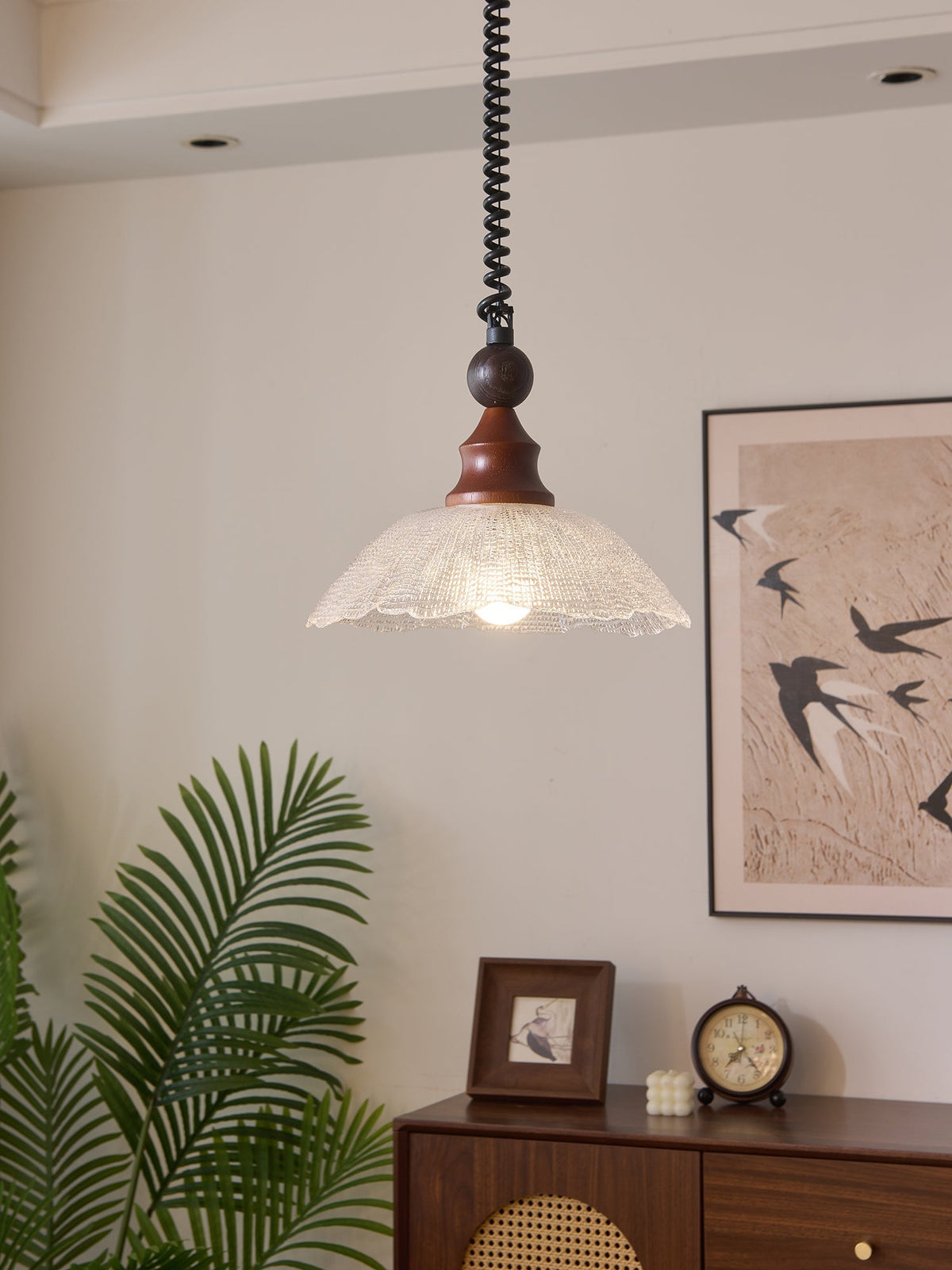 Nydoreth Elegance Vintage Art Pendelleuchte aus Holz