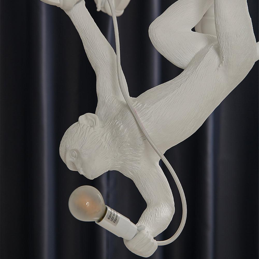 Tixor Kronleuchter Monkey Schwarz Spielend Skulptur