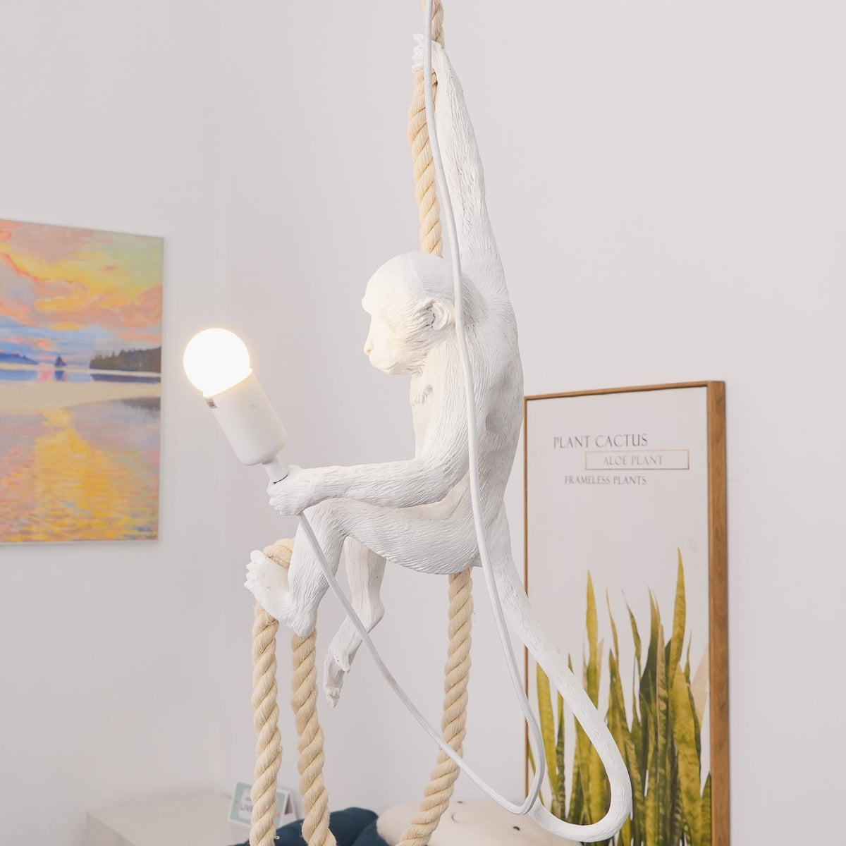Epiran Kunstharz-Seil-Kunsthandwerk-Pendelleuchte