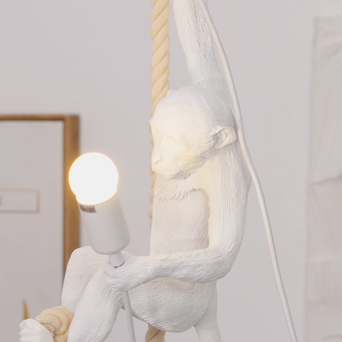 Epiran Kunstharz-Seil-Kunsthandwerk-Pendelleuchte