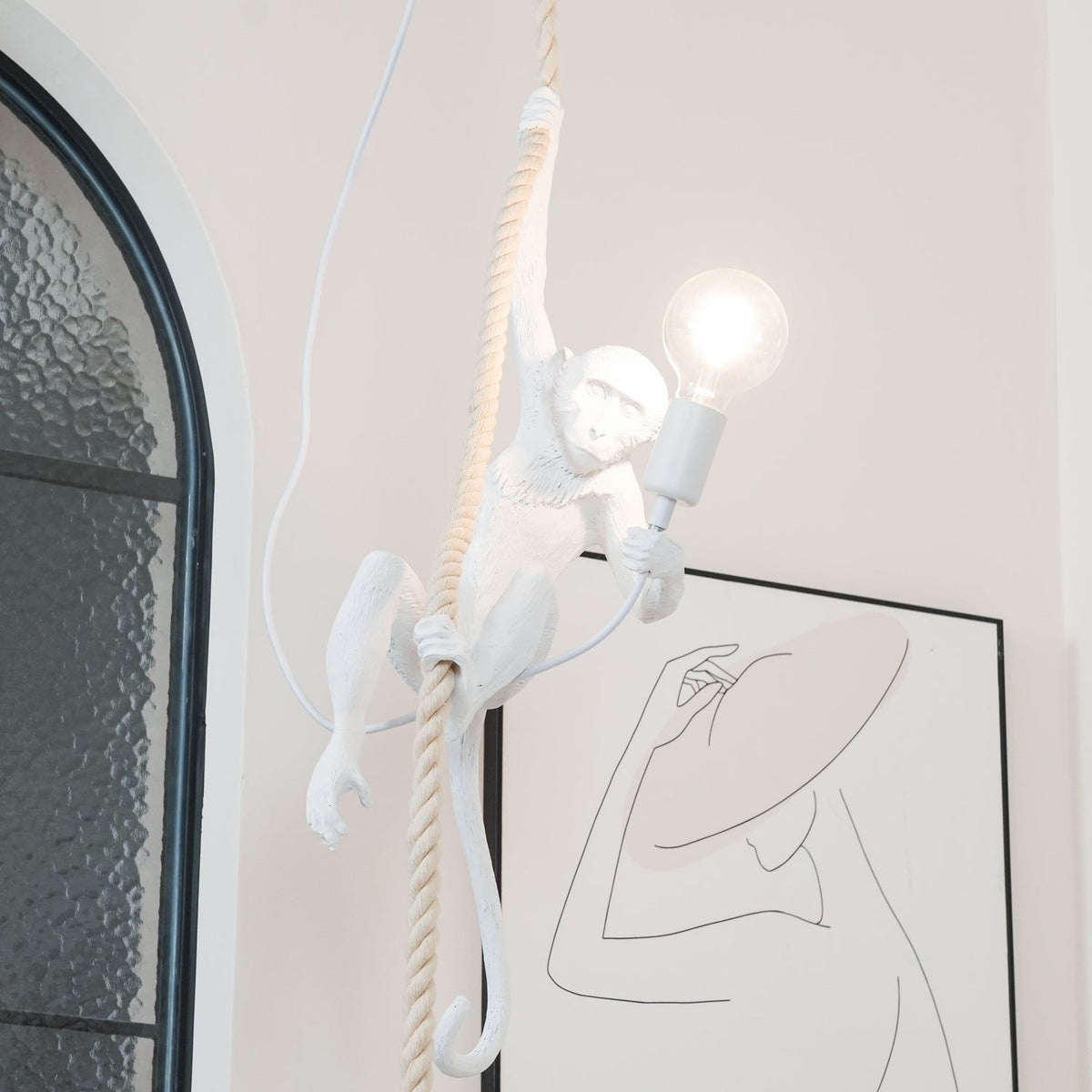 Epiran Kunstharz-Seil-Kunsthandwerk-Pendelleuchte