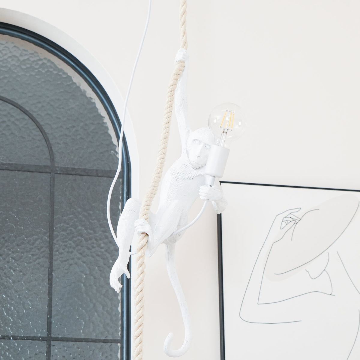 Epiran Kunstharz-Seil-Kunsthandwerk-Pendelleuchte