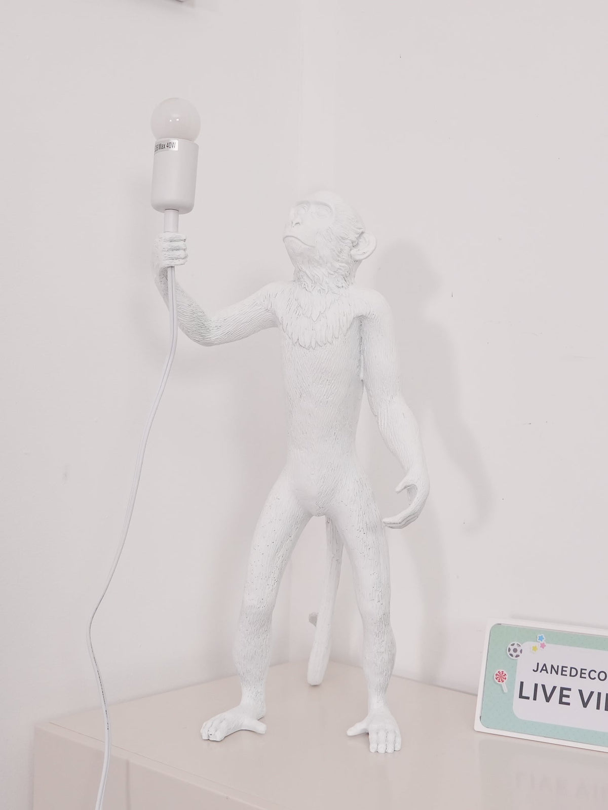 Nirielia Kunstharz-Tischleuchte in whimsischer Form