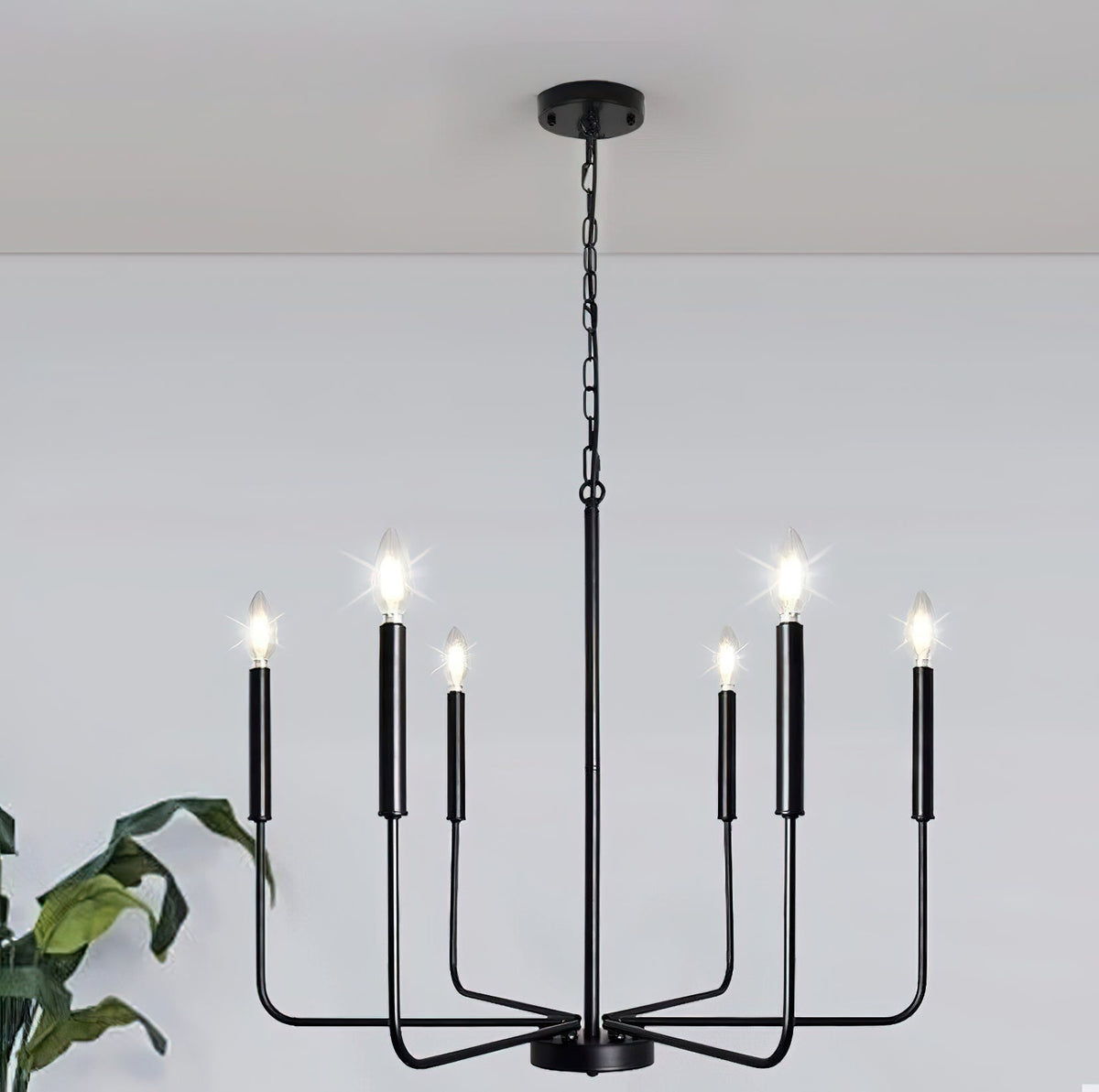 Luminora Kronleuchter mit Kerzenarmen im modernen Stil