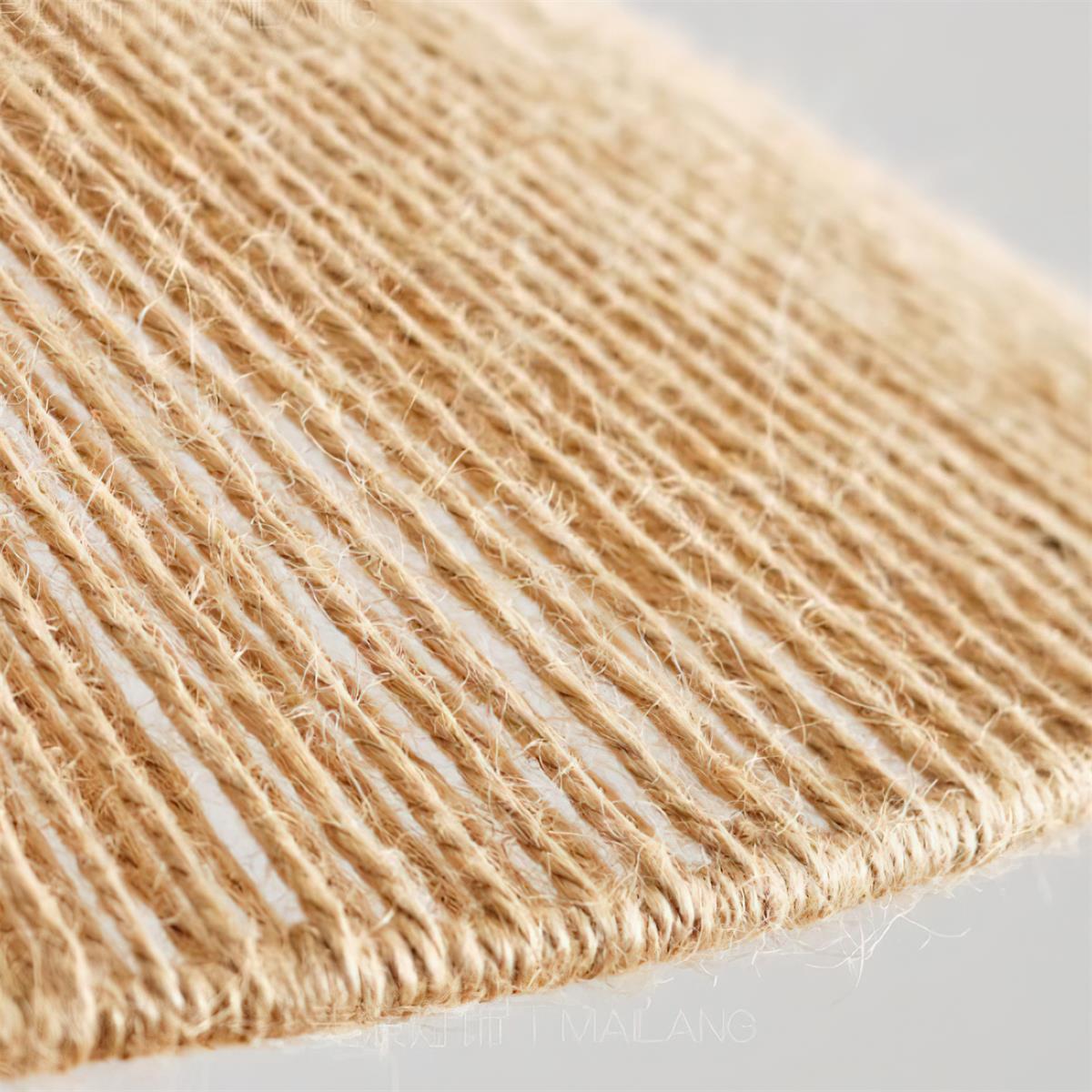 Fidoya Pendelleuchte aus geflochtenem Rattan in Kegelform