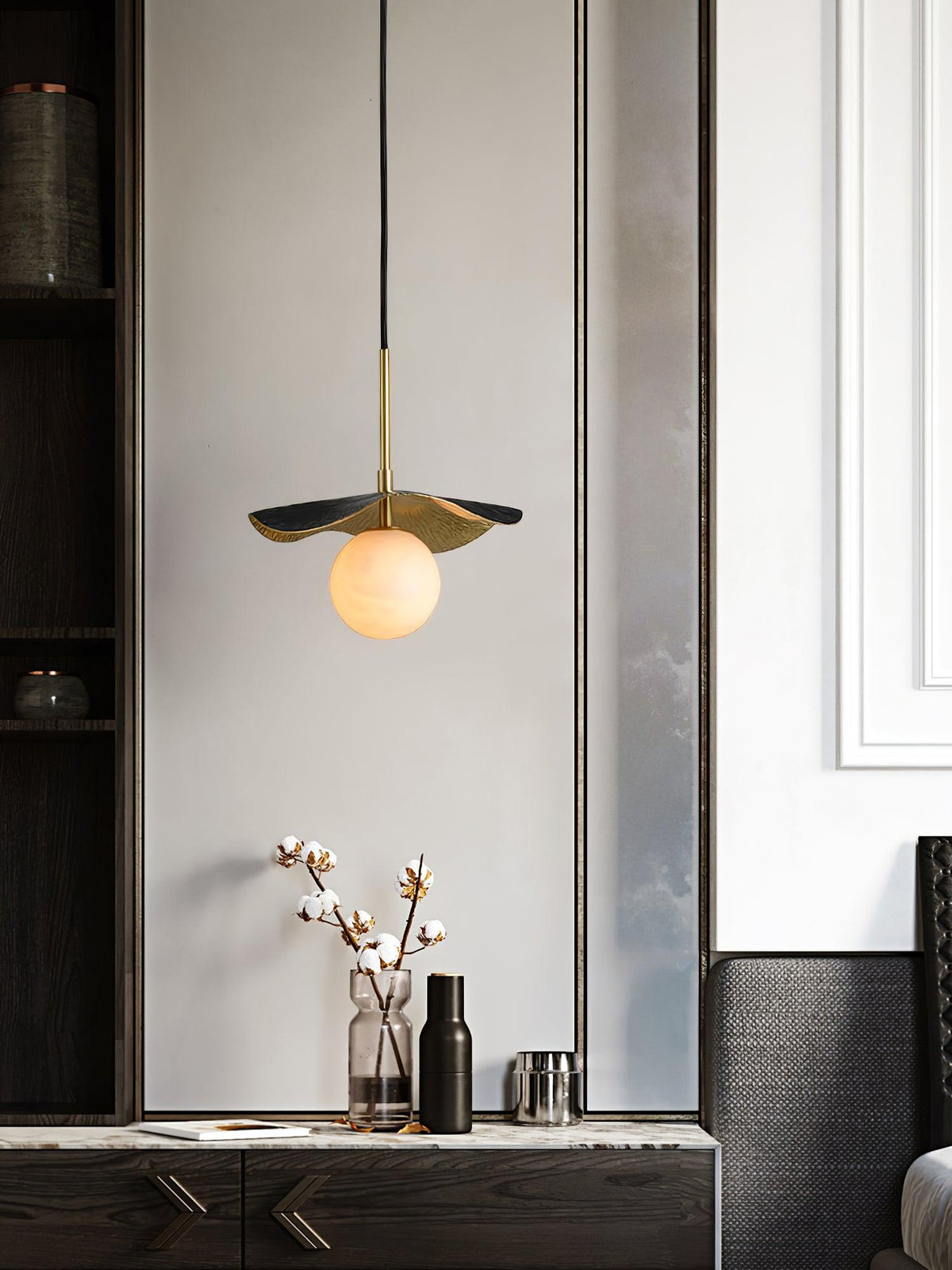 Talem Baldachin aus Alabaster Pendelleuchte