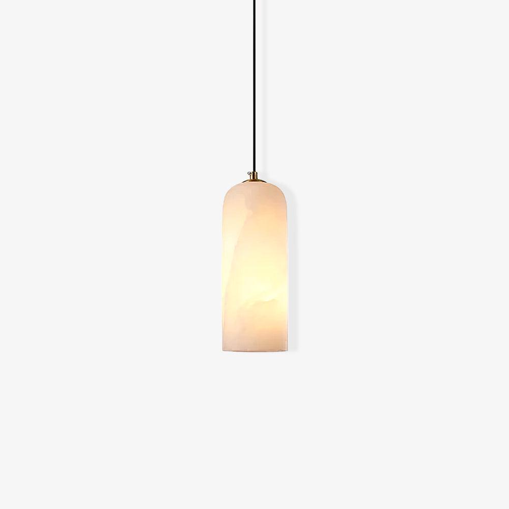 Nivenira zylindrische Pendelleuchte aus Alabaster