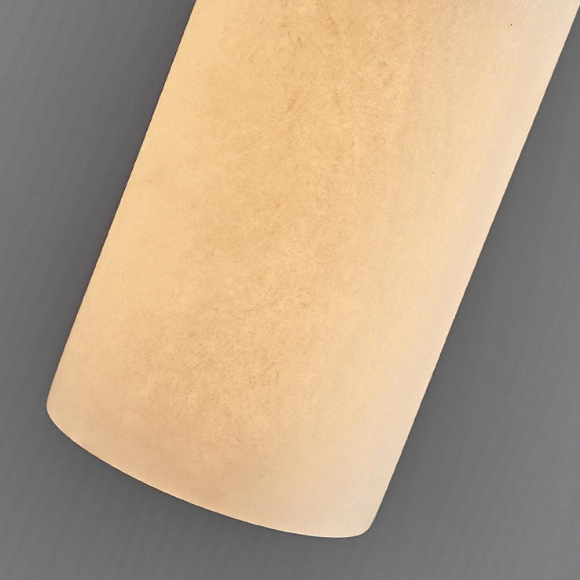 Nivenira zylindrische Pendelleuchte aus Alabaster