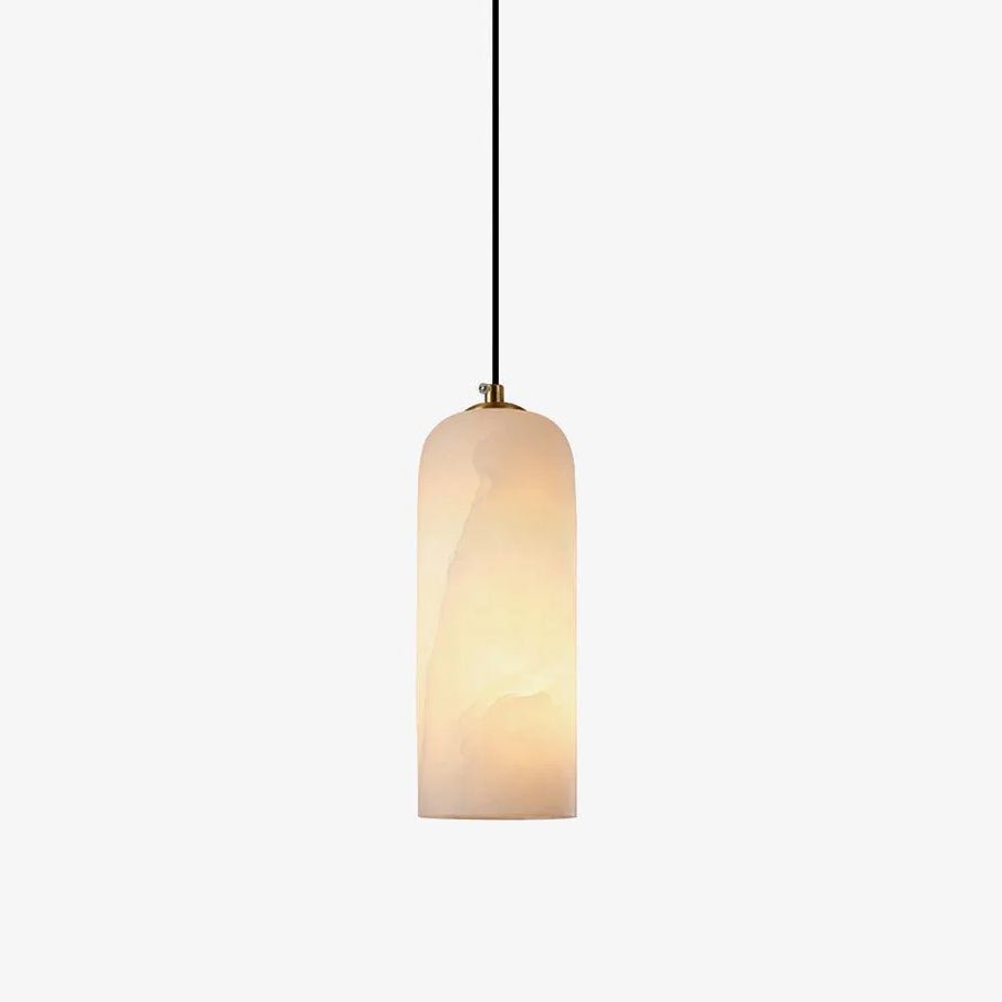 Nivenira zylindrische Pendelleuchte aus Alabaster
