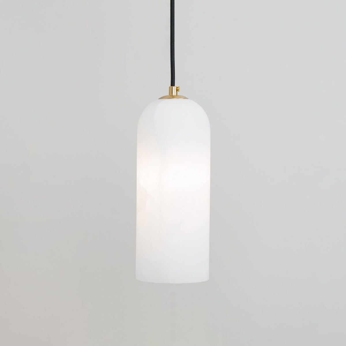 Nivenira zylindrische Pendelleuchte aus Alabaster