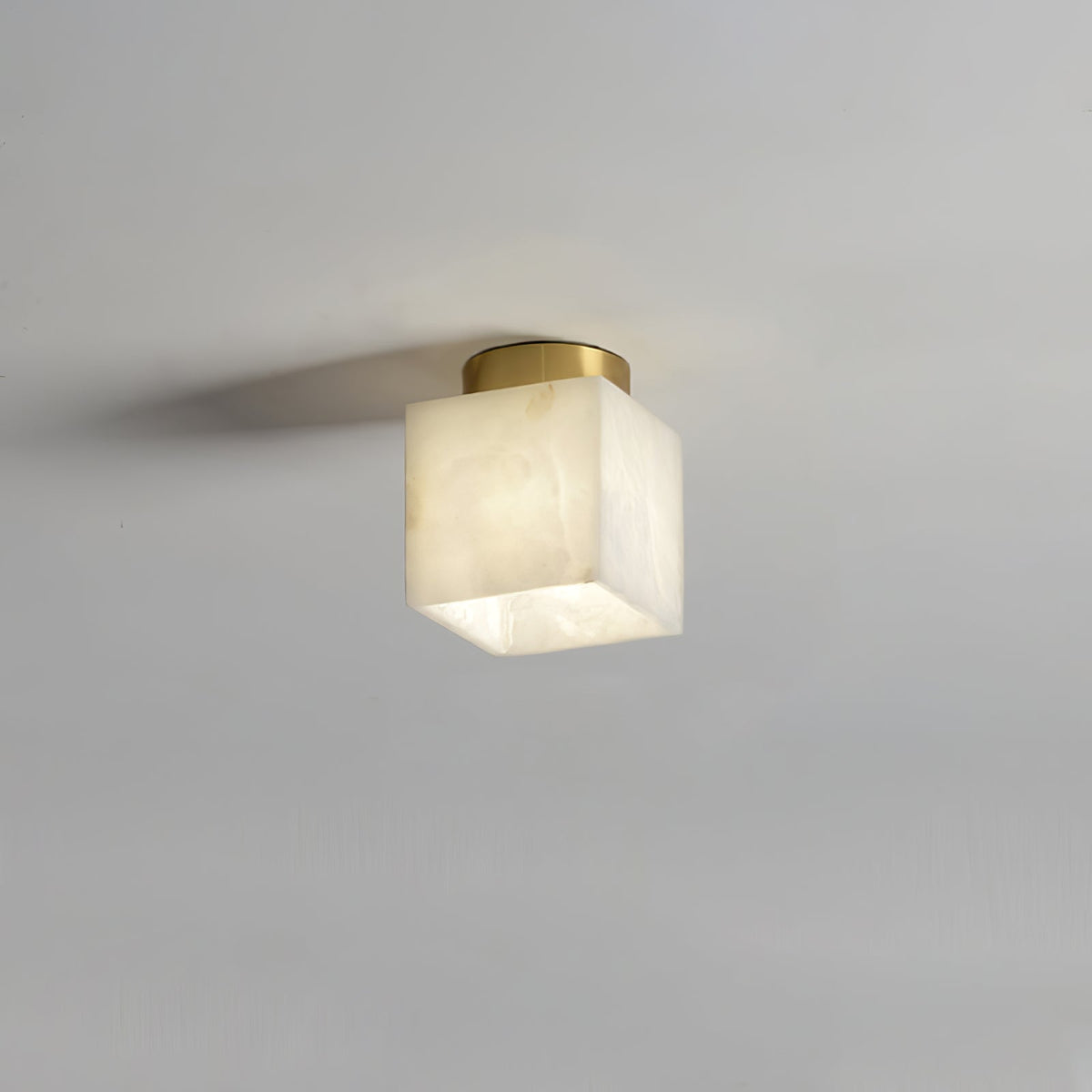 Otheyra Minimalistische Alabaster-flache Deckenleuchte