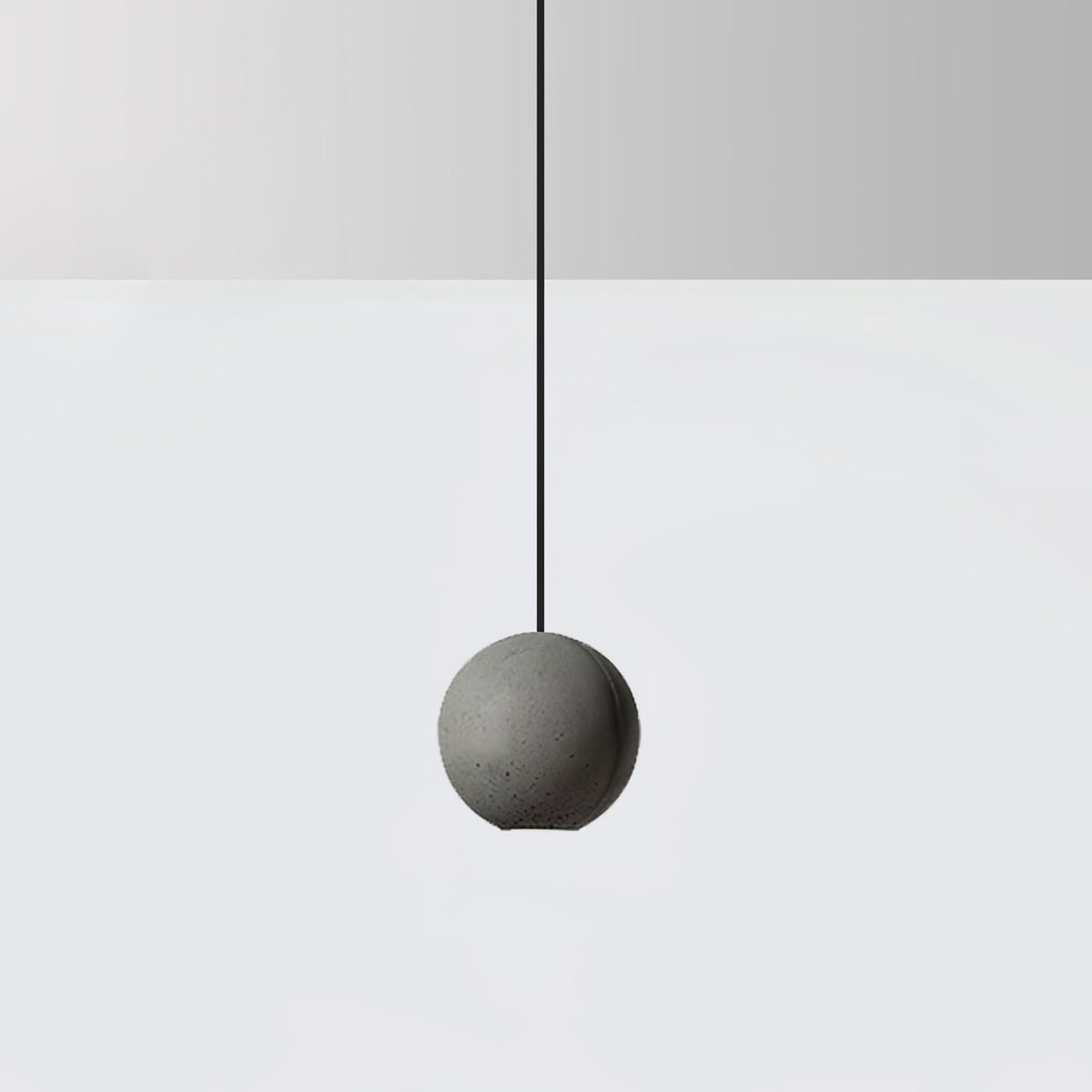 Umi Pendelleuchte aus Beton Kugel Mond Minimalistisch