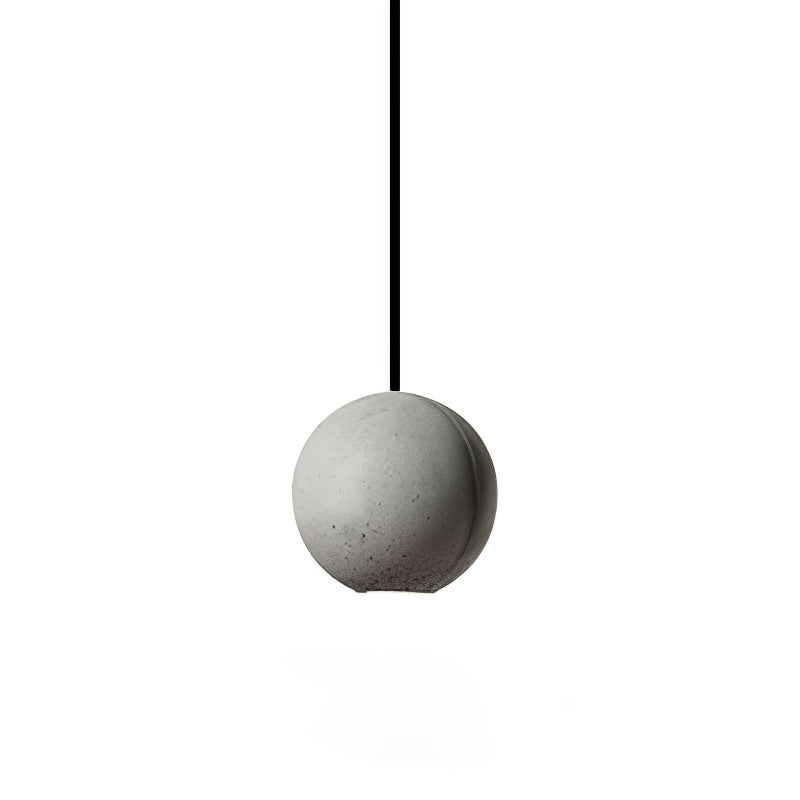 Umi Pendelleuchte aus Beton Kugel Mond Minimalistisch